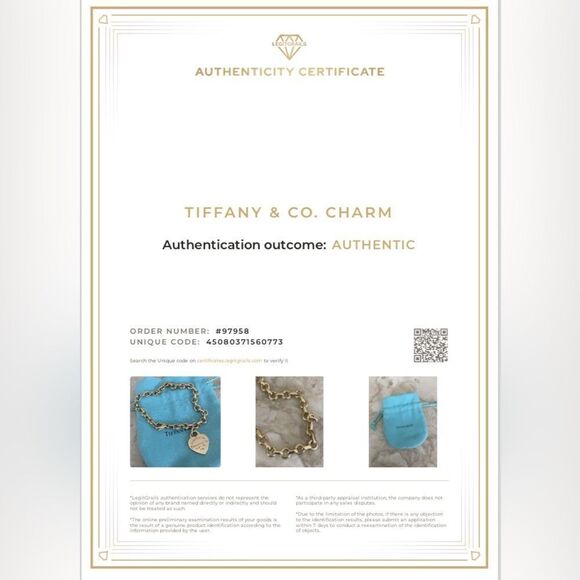 Tiffany & Co. 18K Return To Tiffany Heart Tag Bracelet 19g w/ Case, Box, Dustbag - Picture 13 of 14